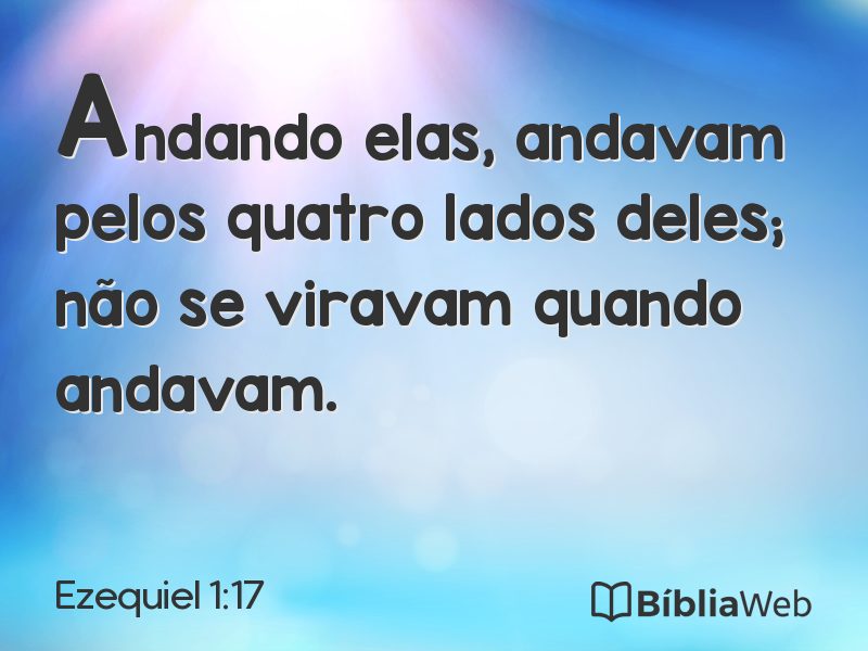 Ezequiel 1:17 em imagem para compartilhar