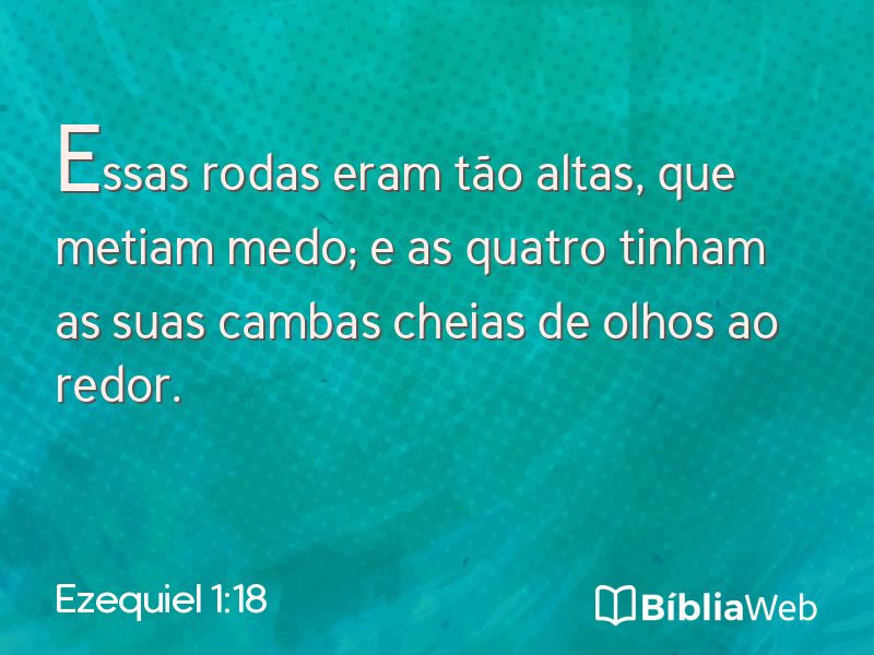 Ezequiel 1:18 em imagem para compartilhar