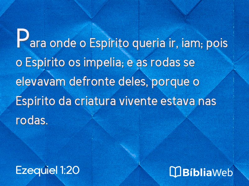 Ezequiel 1:20 em imagem para compartilhar