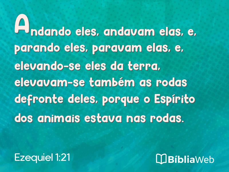 Ezequiel 1:21 em imagem para compartilhar