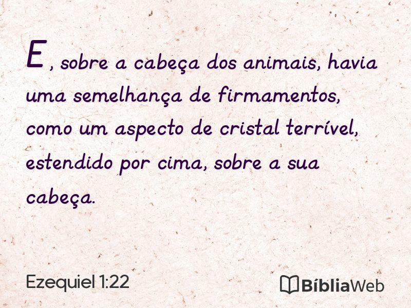 Ezequiel 1:22 em imagem para compartilhar