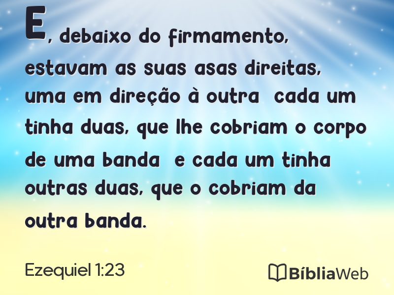 Ezequiel 1:23 em imagem para compartilhar
