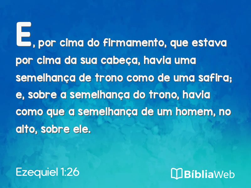 Ezequiel 1:26 em imagem para compartilhar