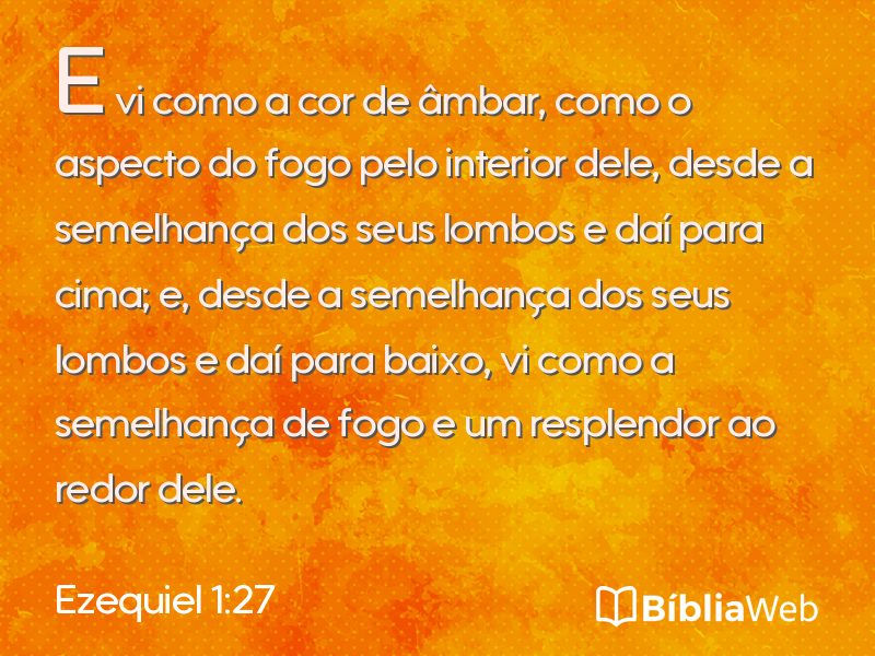 Ezequiel 1:27 em imagem para compartilhar