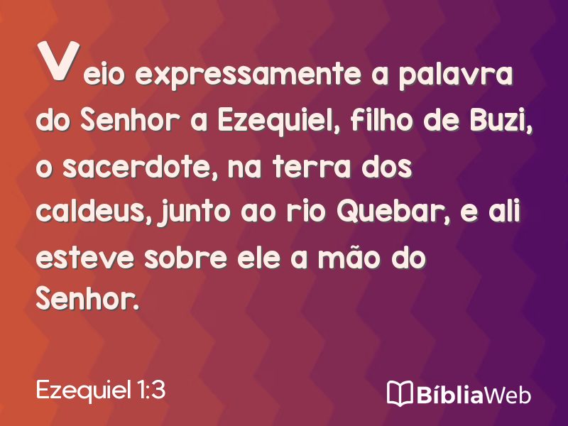 Ezequiel 1:3 em imagem para compartilhar