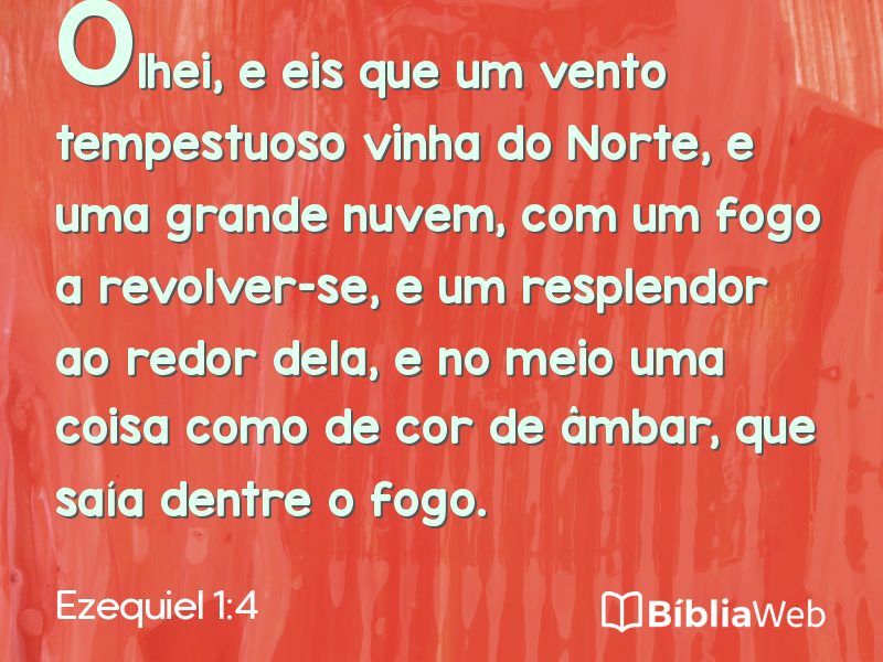 Ezequiel 1:4 em imagem para compartilhar