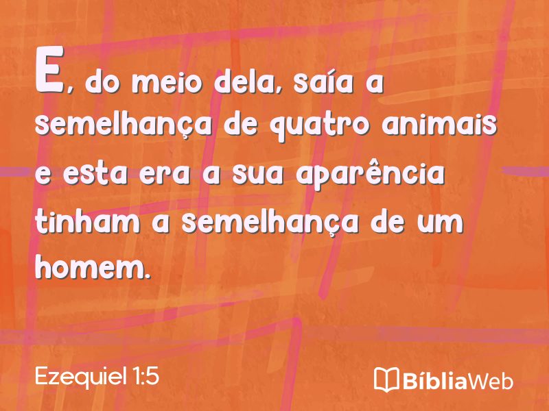 Ezequiel 1:5 em imagem para compartilhar
