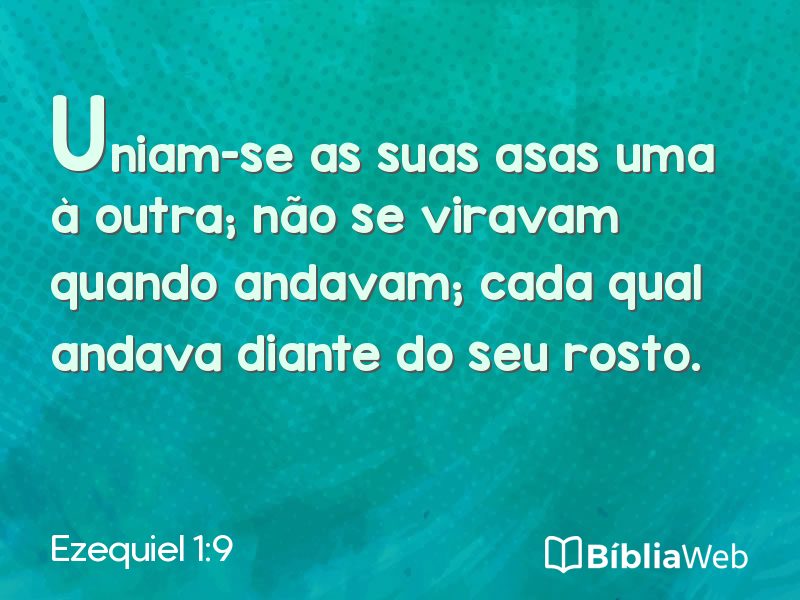 Ezequiel 1:9 em imagem para compartilhar