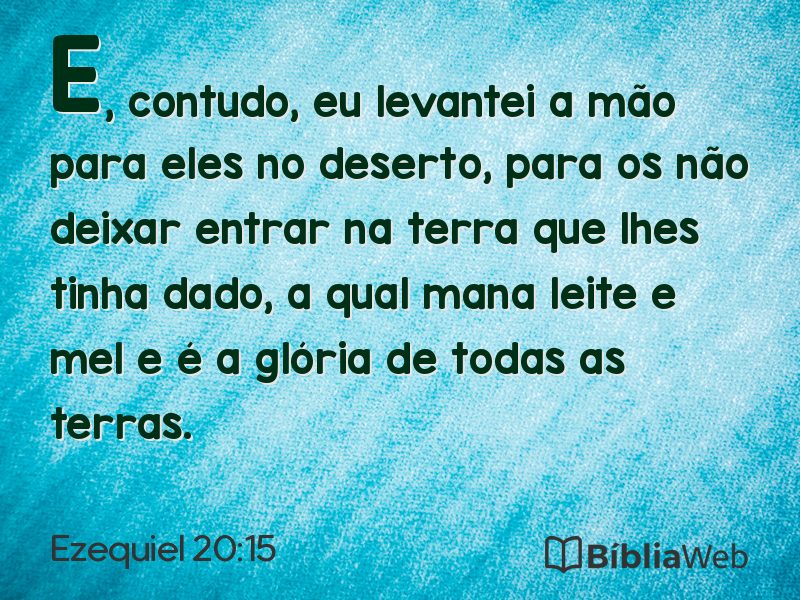 Ezequiel 20:15 em imagem para compartilhar
