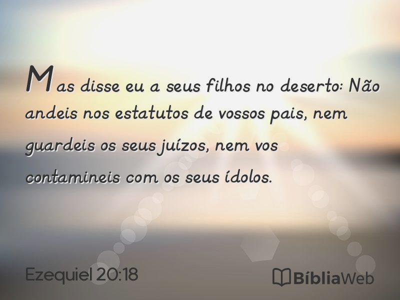 Ezequiel 20:18 em imagem para compartilhar
