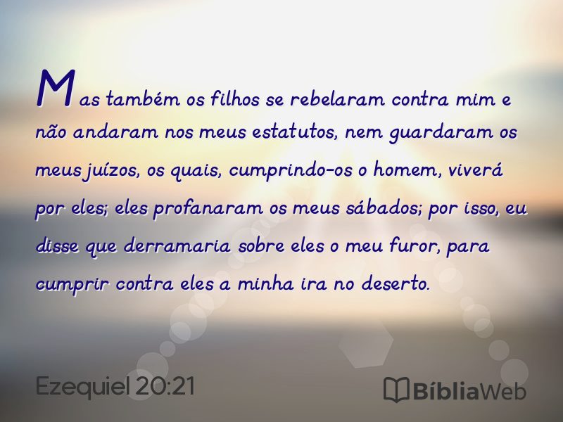 Ezequiel 20:21 em imagem para compartilhar