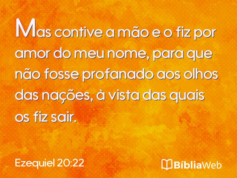 Ezequiel 20:22 em imagem para compartilhar