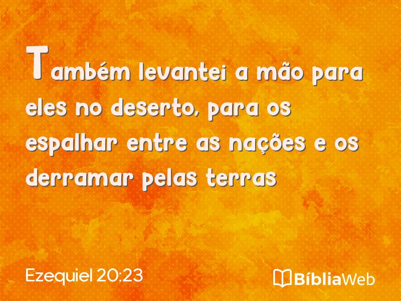 Ezequiel 20:23 em imagem para compartilhar
