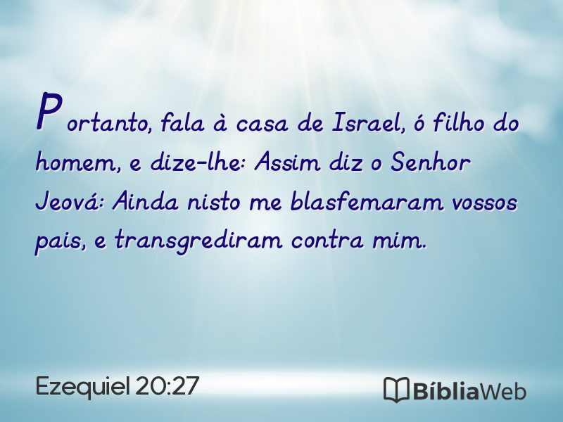 Ezequiel 20:27 em imagem para compartilhar