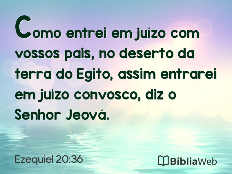 Ezequiel 20:36 em imagem para compartilhar