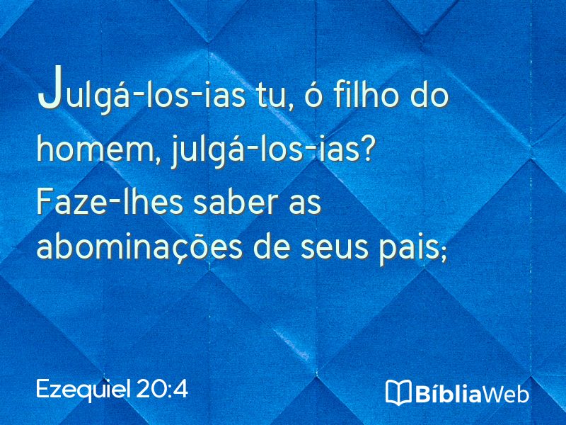 Ezequiel 20:4 em imagem para compartilhar