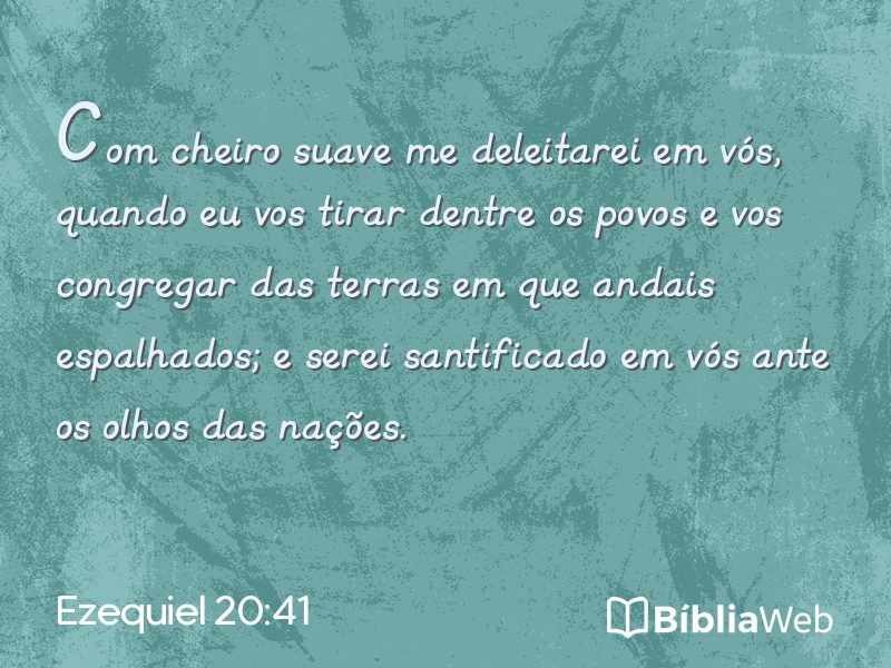 Ezequiel 20:41 em imagem para compartilhar