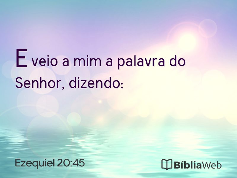 Ezequiel 20:45 em imagem para compartilhar