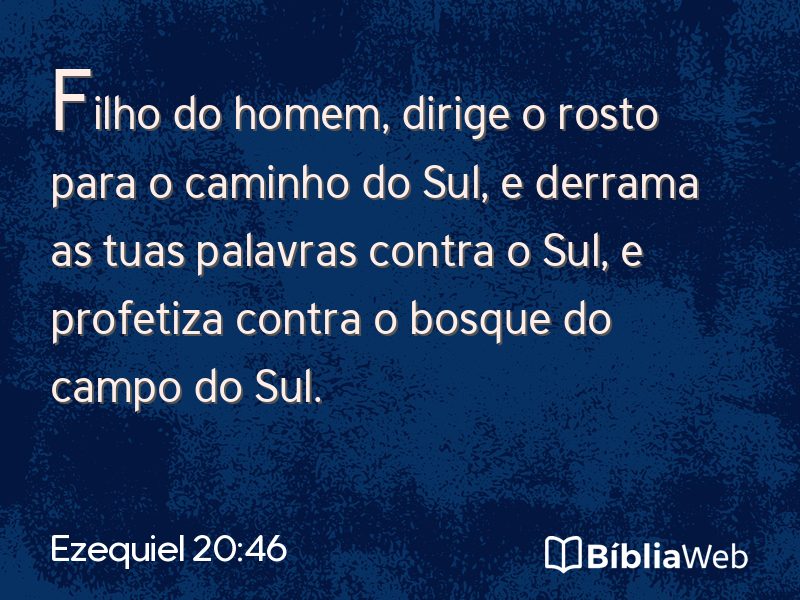 Ezequiel 20:46 em imagem para compartilhar