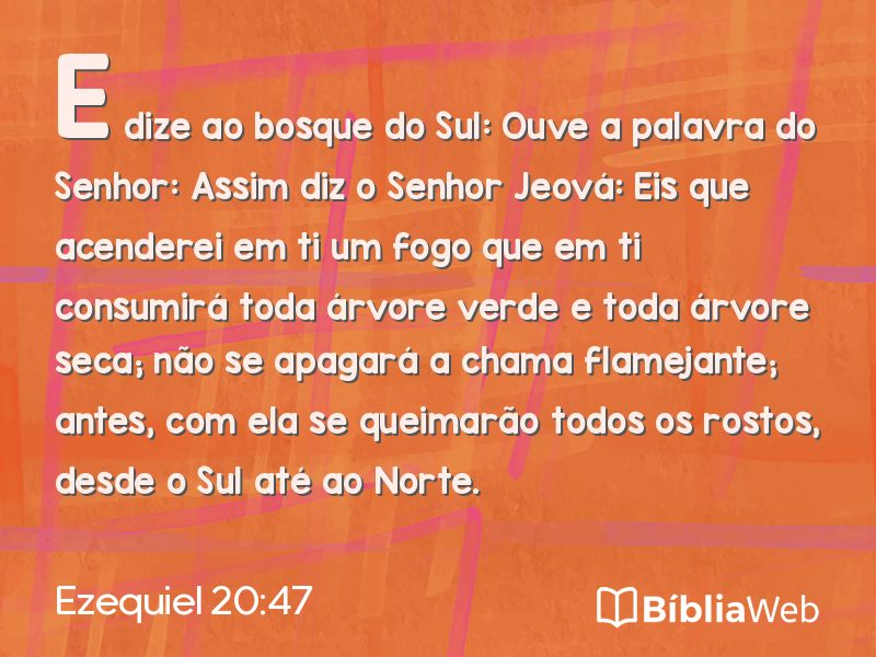 Ezequiel 20:47 em imagem para compartilhar