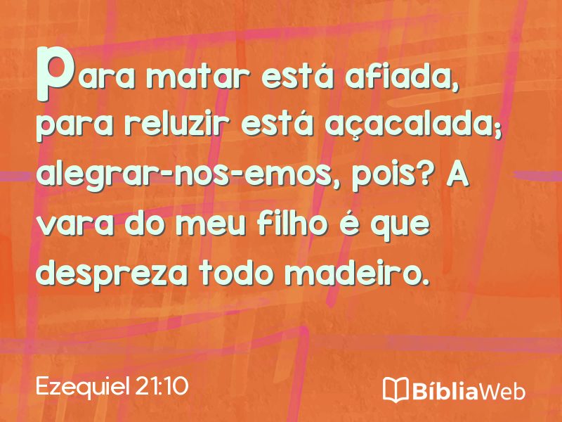 Ezequiel 21:10 em imagem para compartilhar