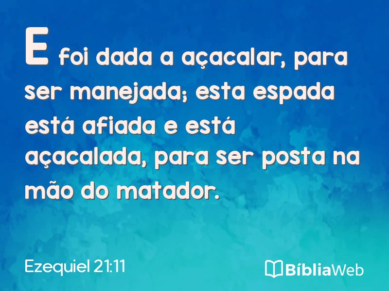 Ezequiel 21:11 em imagem para compartilhar