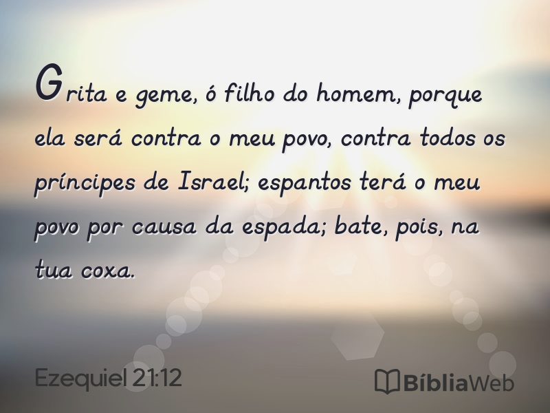 Ezequiel 21:12 em imagem para compartilhar