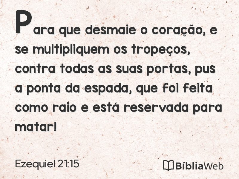Ezequiel 21:15 em imagem para compartilhar