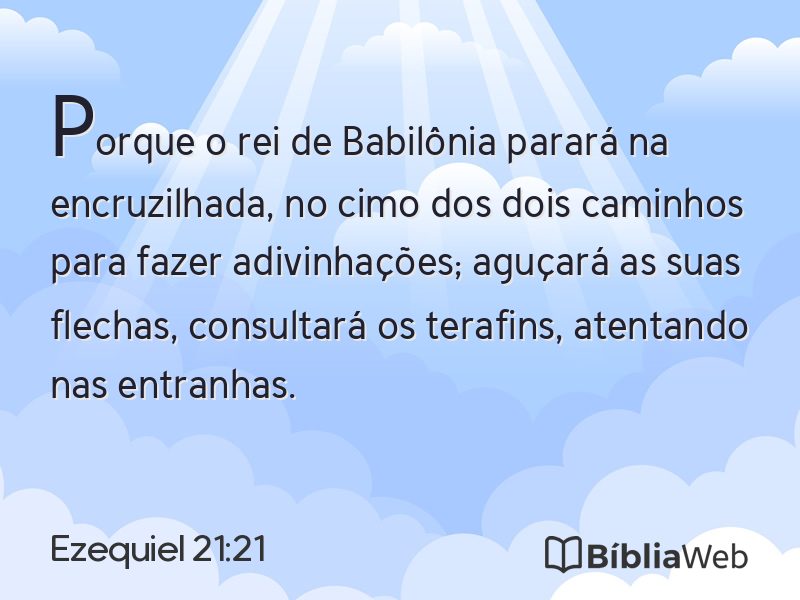 Ezequiel 21:21 em imagem para compartilhar