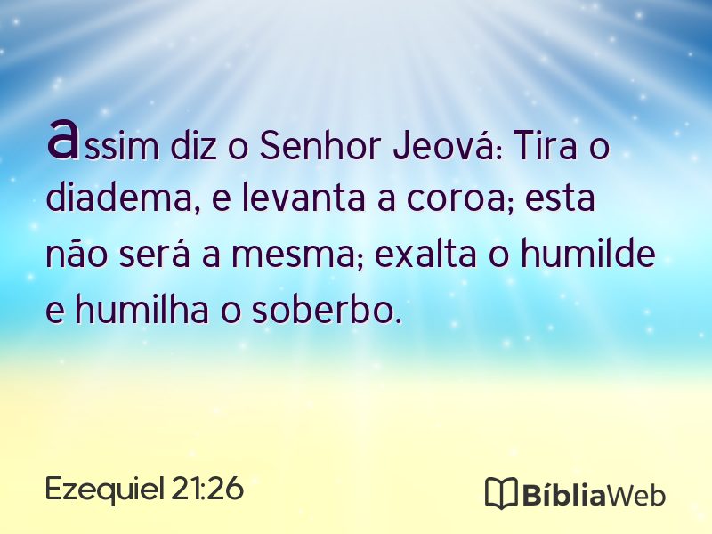 Ezequiel 21:26 em imagem para compartilhar