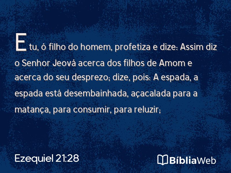 Ezequiel 21:28 em imagem para compartilhar