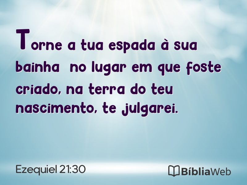 Ezequiel 21:30 em imagem para compartilhar