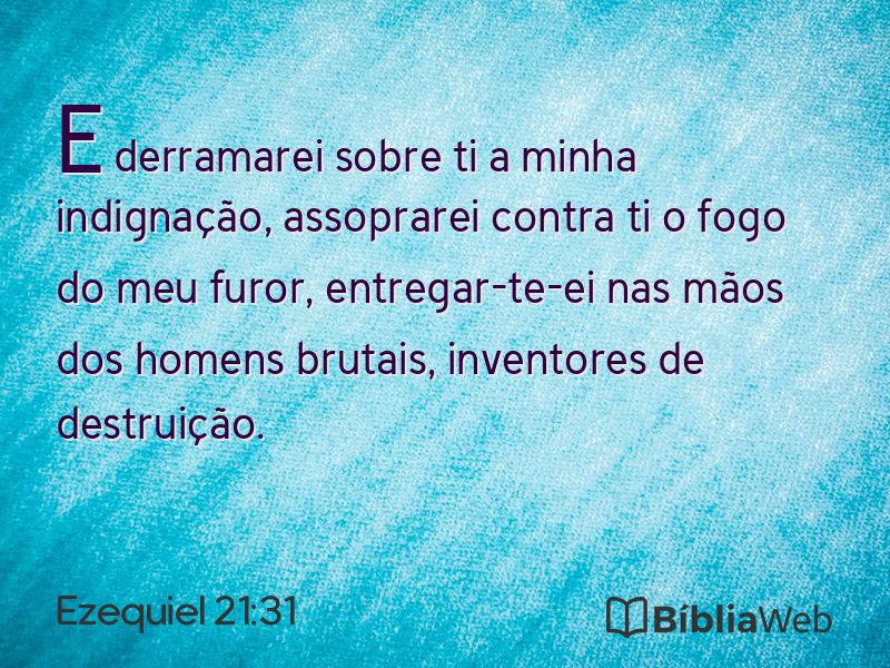 Ezequiel 21:31 em imagem para compartilhar