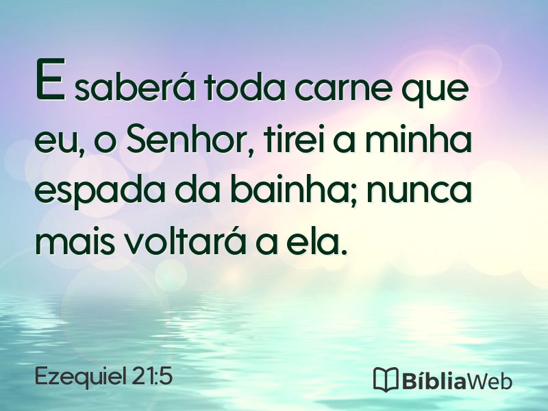 Ezequiel 21:5 em imagem para compartilhar