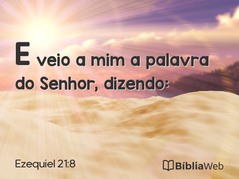 Ezequiel 21:8 em imagem para compartilhar