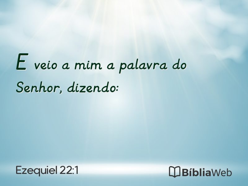 Ezequiel 22:1 em imagem para compartilhar
