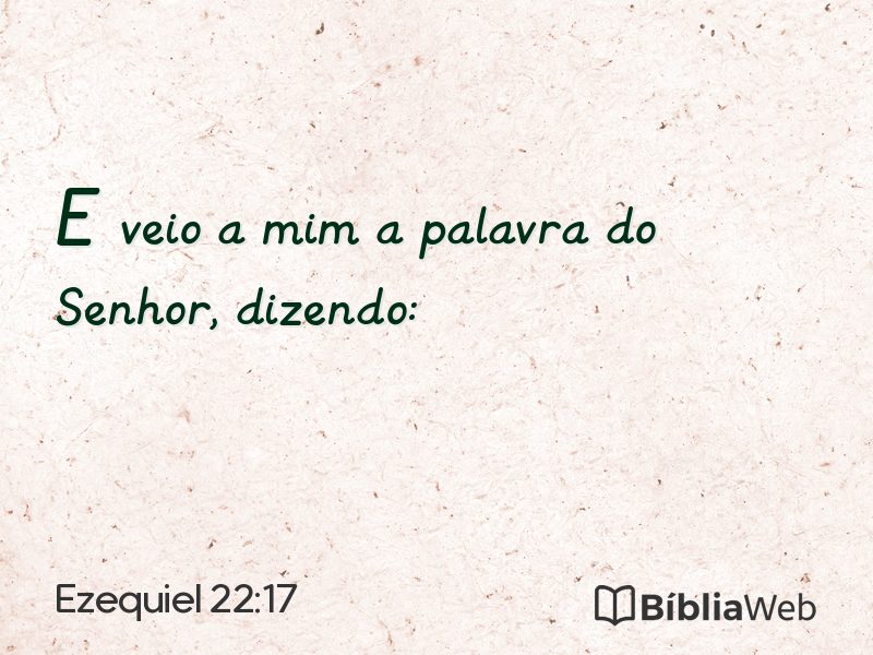 Ezequiel 22:17 em imagem para compartilhar
