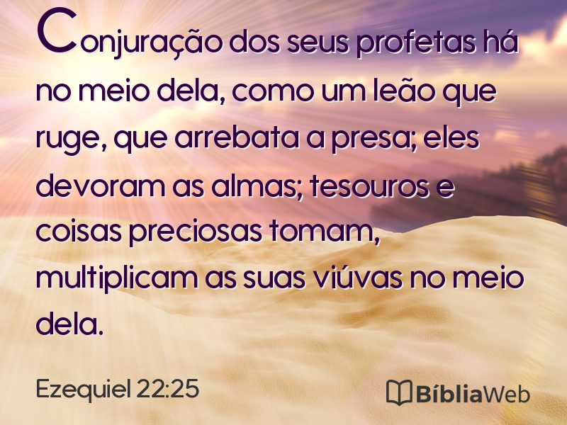 Ezequiel 22:25 em imagem para compartilhar