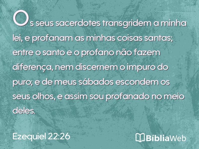 Ezequiel 22:26 em imagem para compartilhar