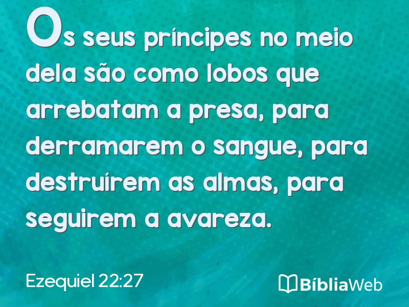 Ezequiel 22:27 em imagem para compartilhar