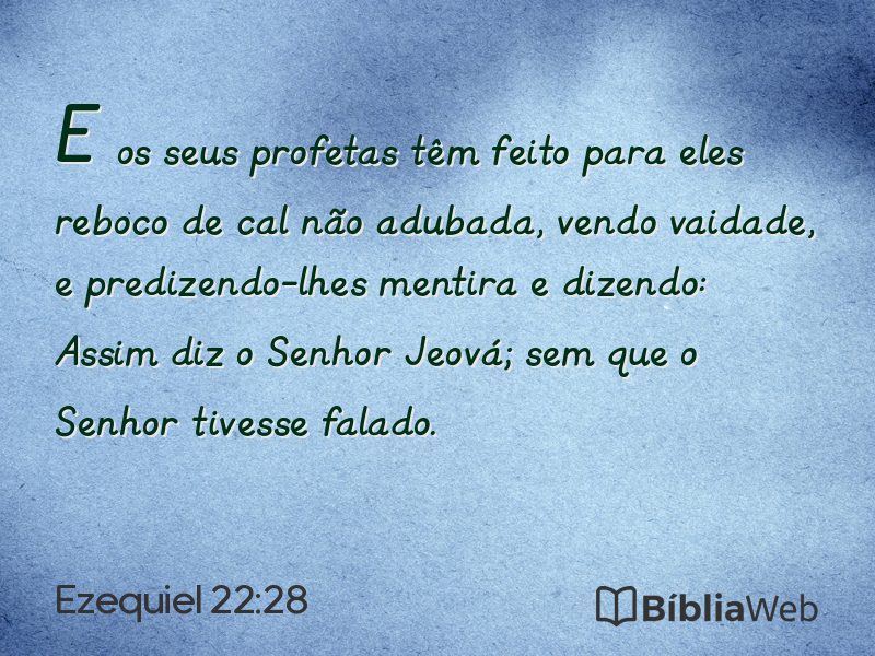 Ezequiel 22:28 em imagem para compartilhar