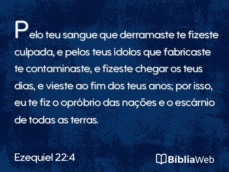 Ezequiel 22:4 em imagem para compartilhar