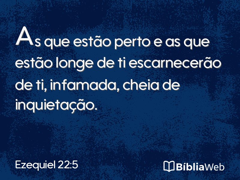 Ezequiel 22:5 em imagem para compartilhar