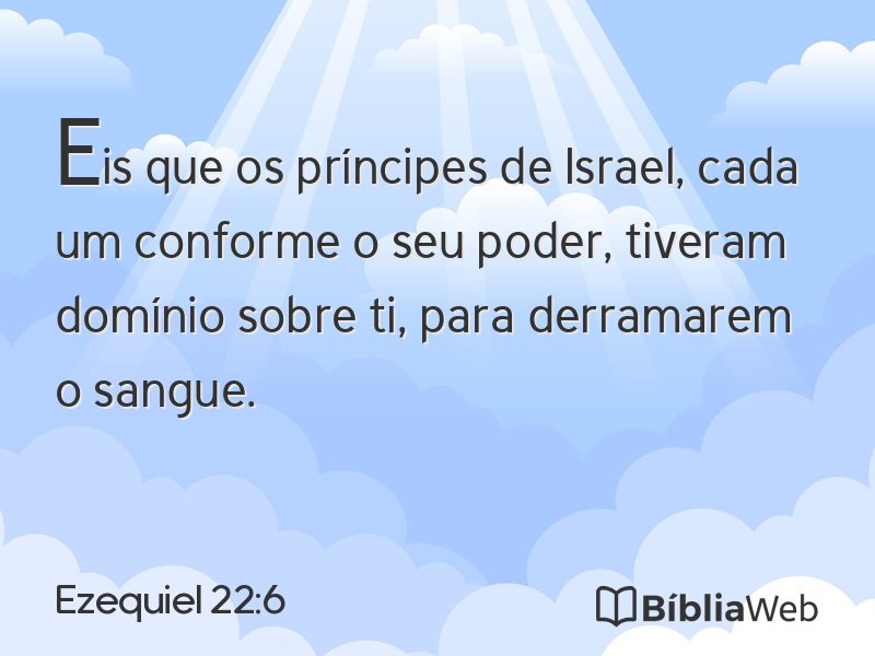 Ezequiel 22:6 em imagem para compartilhar