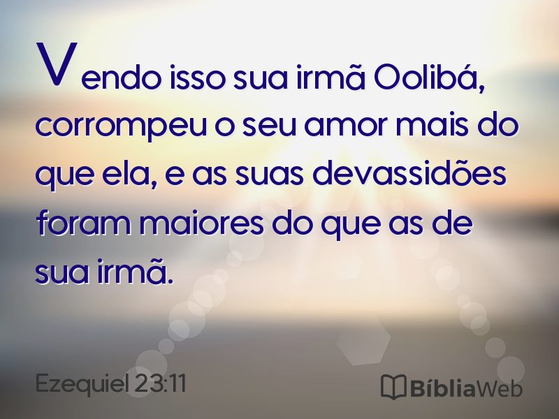 Ezequiel 23:11 em imagem para compartilhar