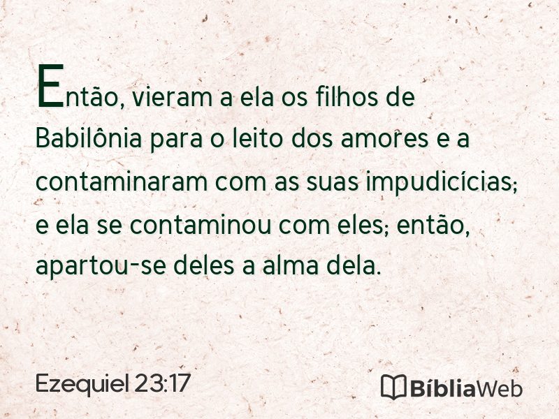 Ezequiel 23:17 em imagem para compartilhar