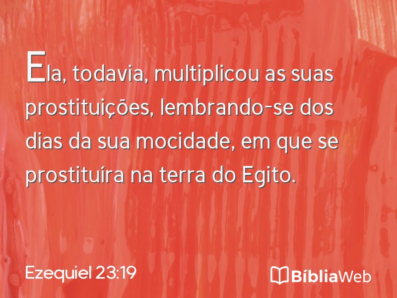 Ezequiel 23:19 em imagem para compartilhar