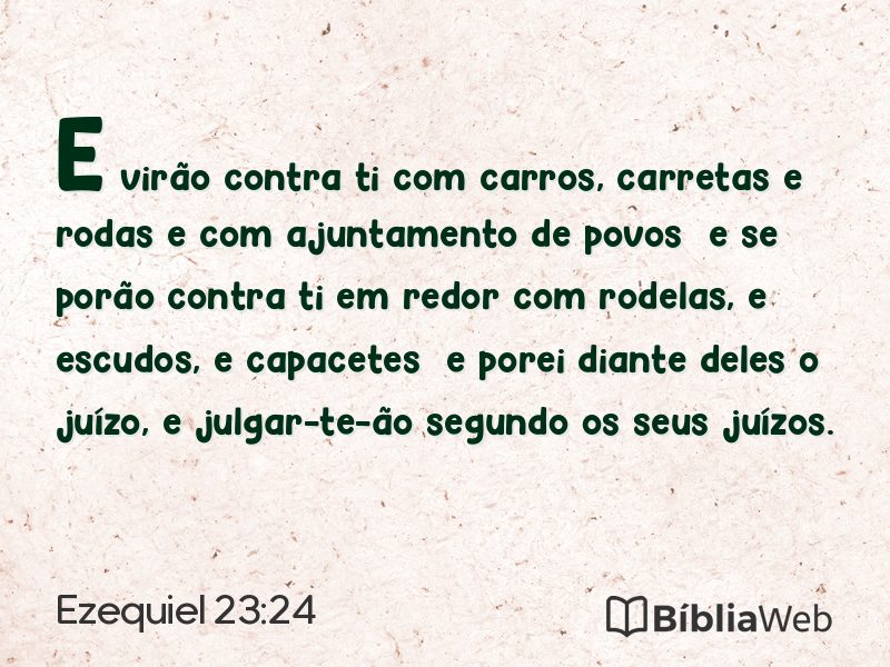 Ezequiel 23:24 em imagem para compartilhar