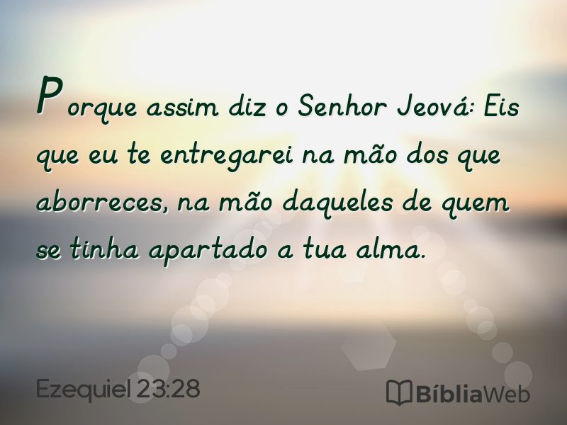 Ezequiel 23:28 em imagem para compartilhar
