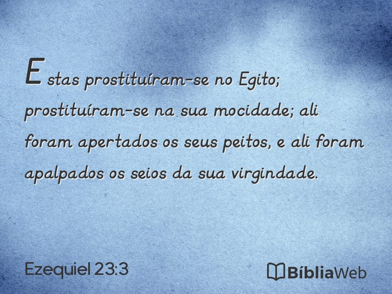 Ezequiel 23:3 em imagem para compartilhar